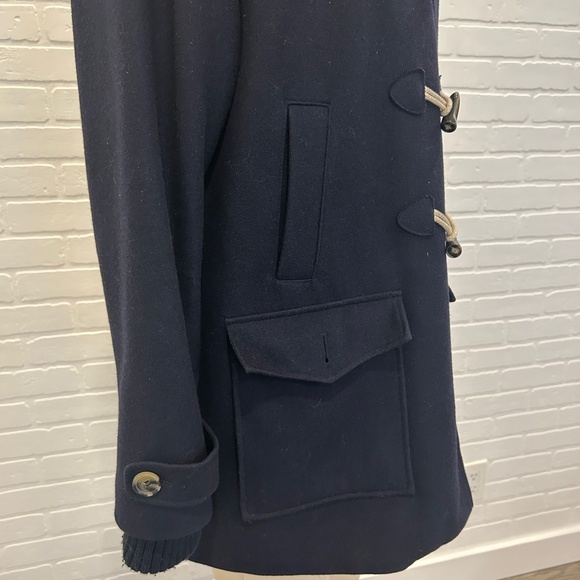 Tommy Hilfiger Navy Wool Duffel Coat - Picture 3 of 8